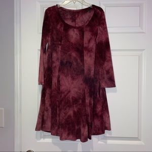 Tie-Dye Knee-Length Dress